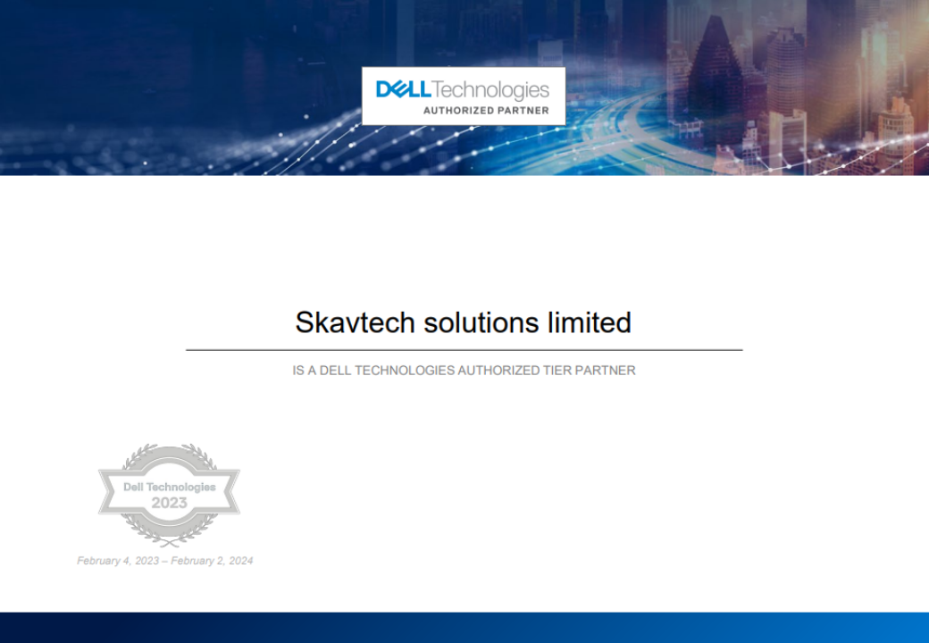 Dell Technologies Authorized Tier Partner 2023 certification