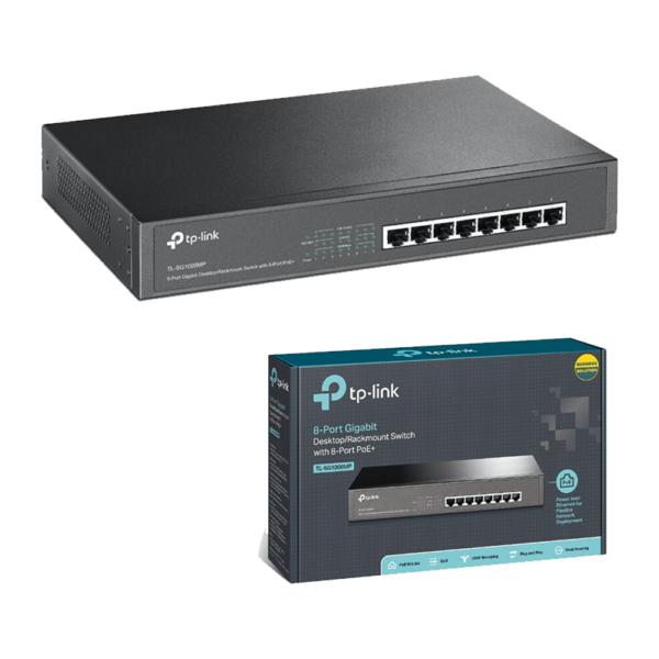 TP-Link 8-Port TL-SG1008MP Rackmount Switch