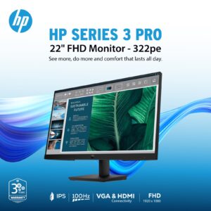 HP Series 3 Pro 21.45 inch FHD Monitor - 322pe